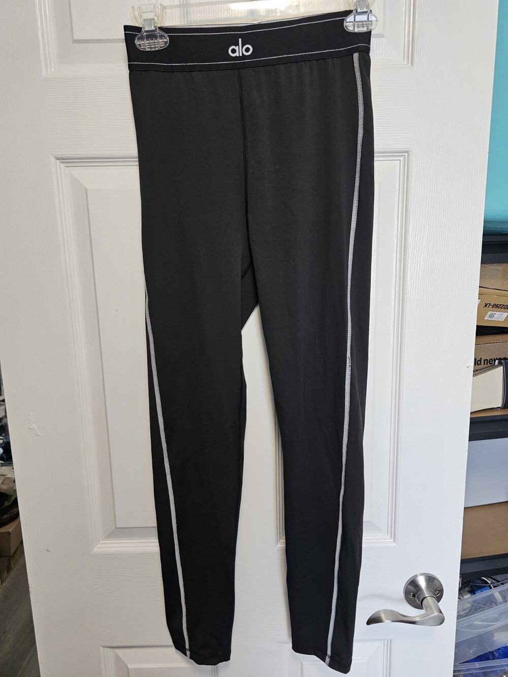 Alo Yoga Airlift High-Waist Suit Up Legging Black/White S